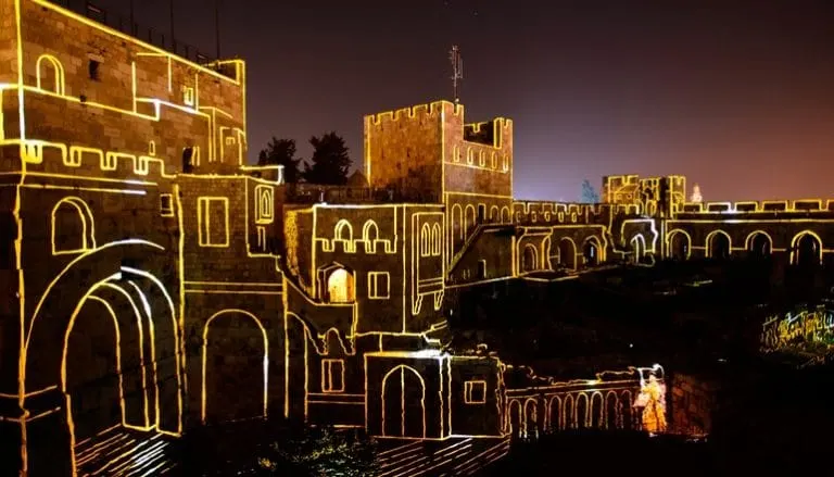King David Light Show at the Tower of David