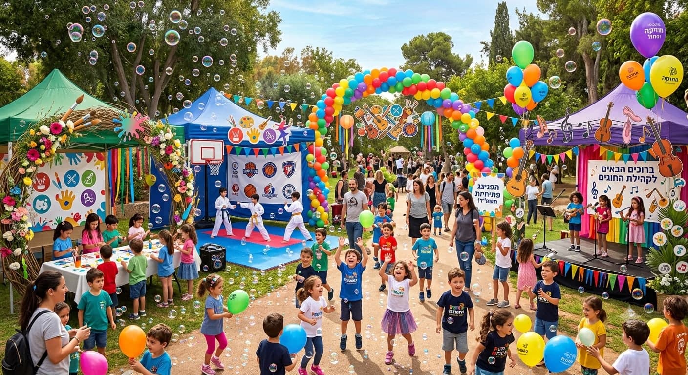 יריד חוגים ופתיחת שנה - מרכז קהילתי בן גוריון