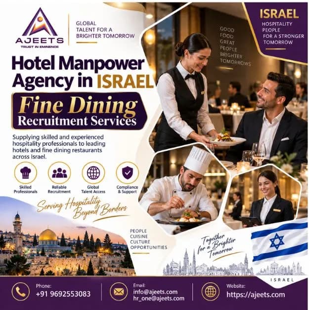 Hotel Manpower Agency in Israel – Fine Dining Recruitment Services