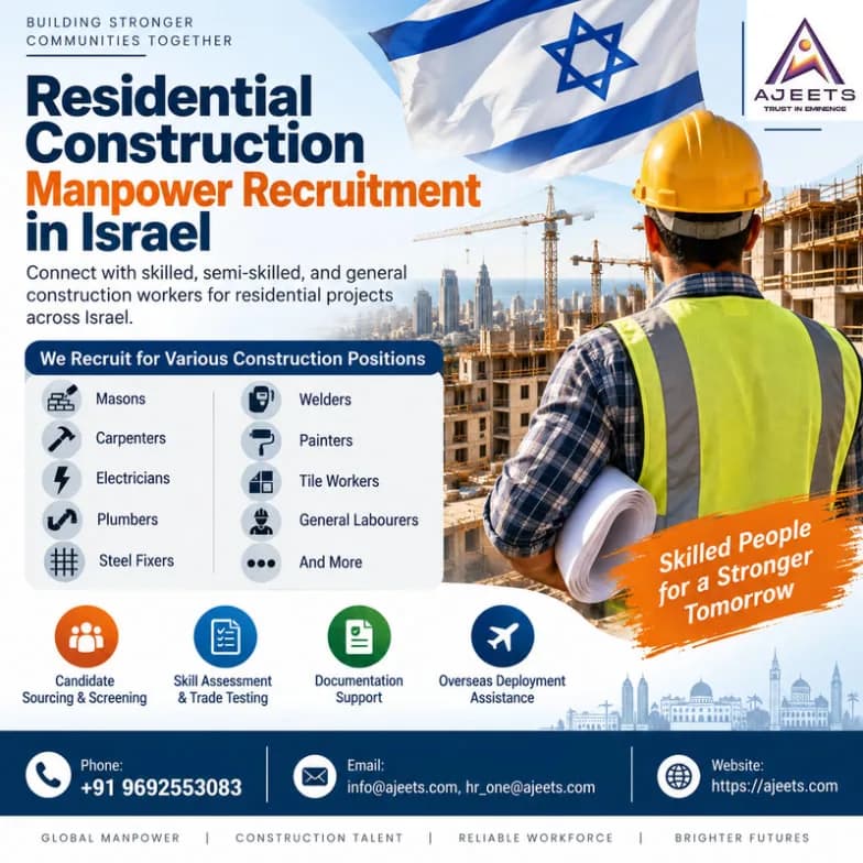 גיוס כוח אדם לבנייה למגורים בישראל