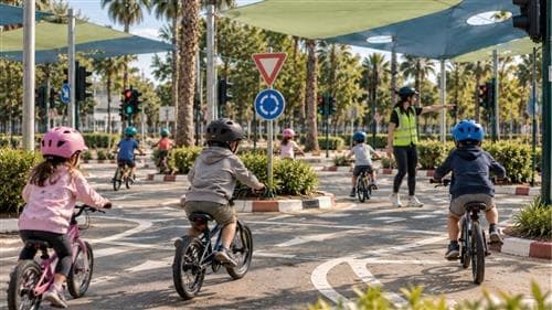 חווית רכיבה במסלול בטיחותי מרומזר