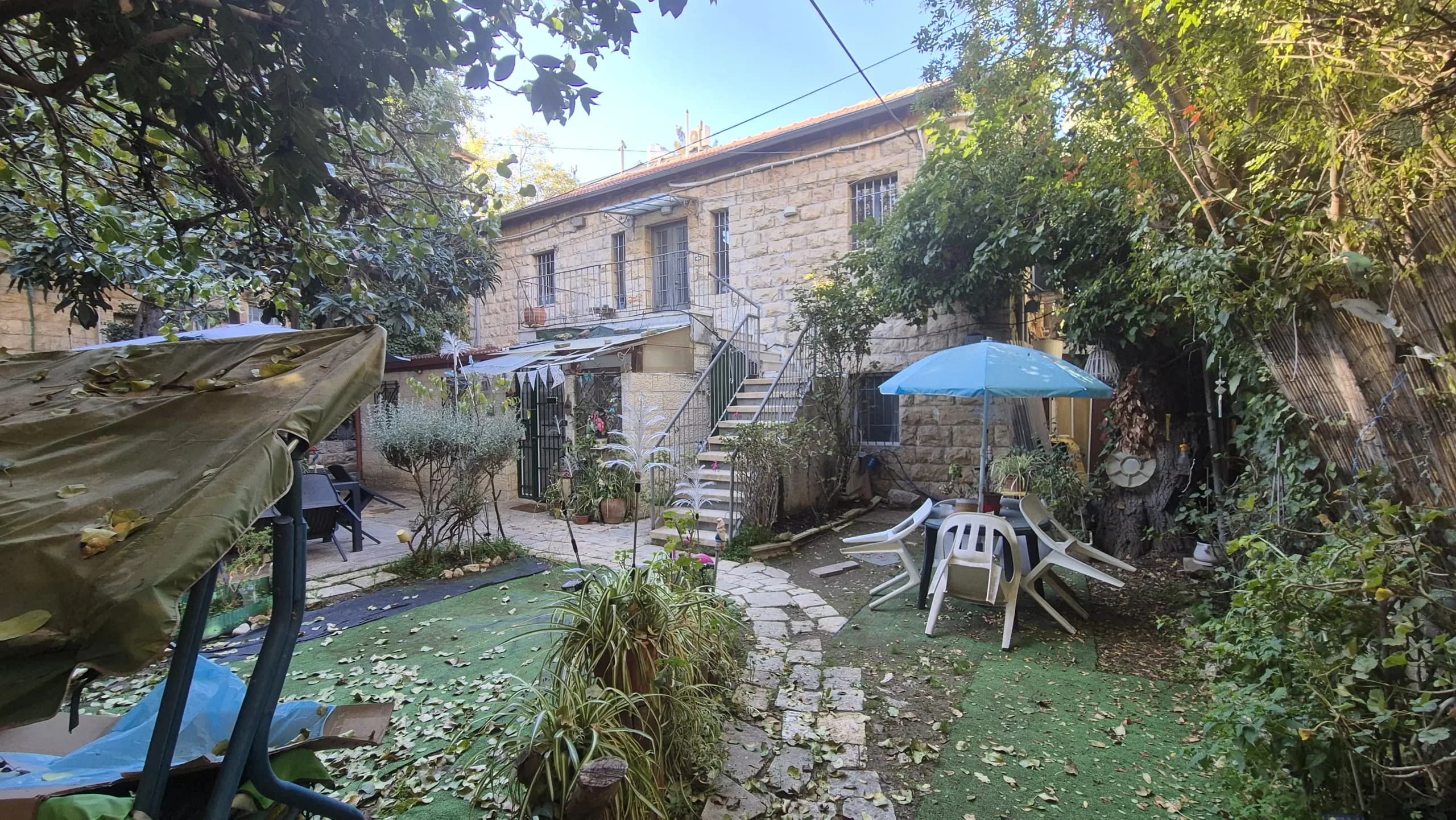 דירת גן 3 חדרים, 80 מ"ר במושבה הגרמנית