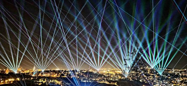 High LIGHT JLM – מופע אור בשמי ירושלים